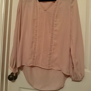White House Black Market Blush Pink Blouse